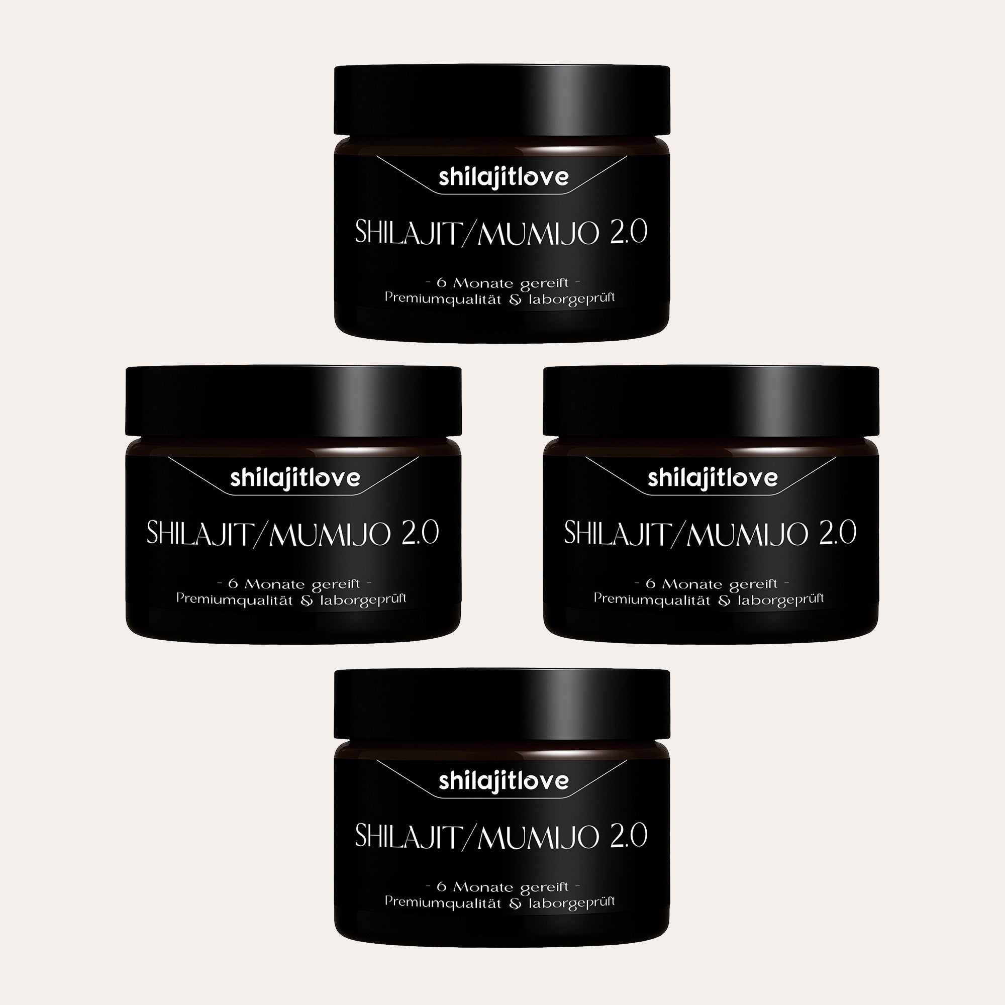 4x Shilajit/Mumijo, in DE laborgeprüft, 120 g (400 Portionen)